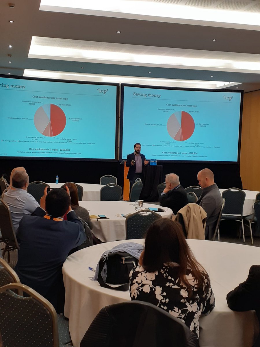 icp_global's tweet photo. Victor Lebon leading the workshop at @Veeva_EU on Making the Business Case for DAM & Martech. #showmethemoney #VECMS. There is always a way to evaluate the benefits of time, cost, quality & consistency. #thatswhyweloveDAM https://t.co/2eusnlME4a