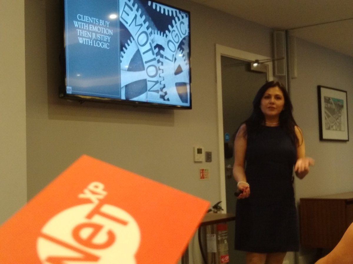 'Clients buy with emotion not logic' with Jayna Shah @JPS100Million at @1NetXP #Sussex Conference #netxp19 #netxp2019
