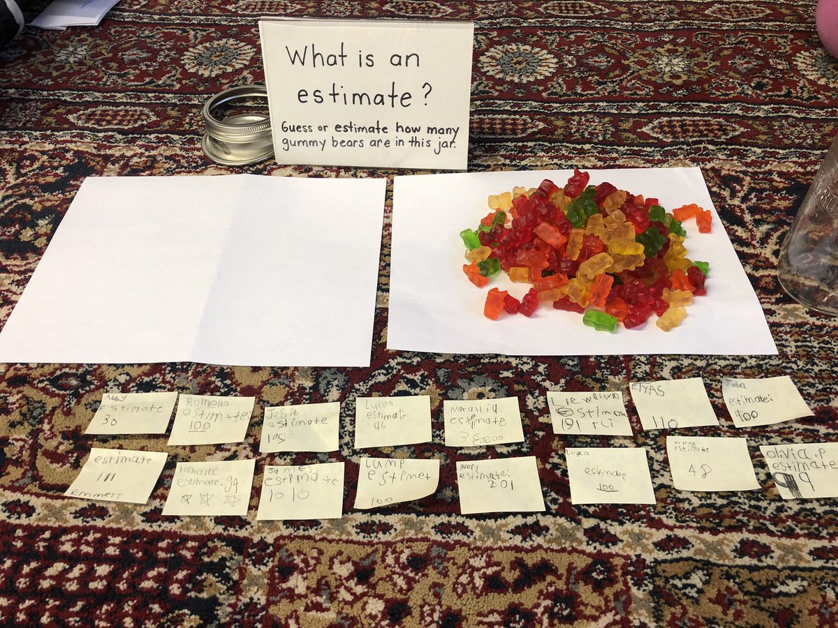 MsQuinn6's tweet photo. Yummy math! What is an estimate? An estimate is delicious!!!! #math #mathisfun @tdsb_selwyn https://t.co/rhcpxlCEYT