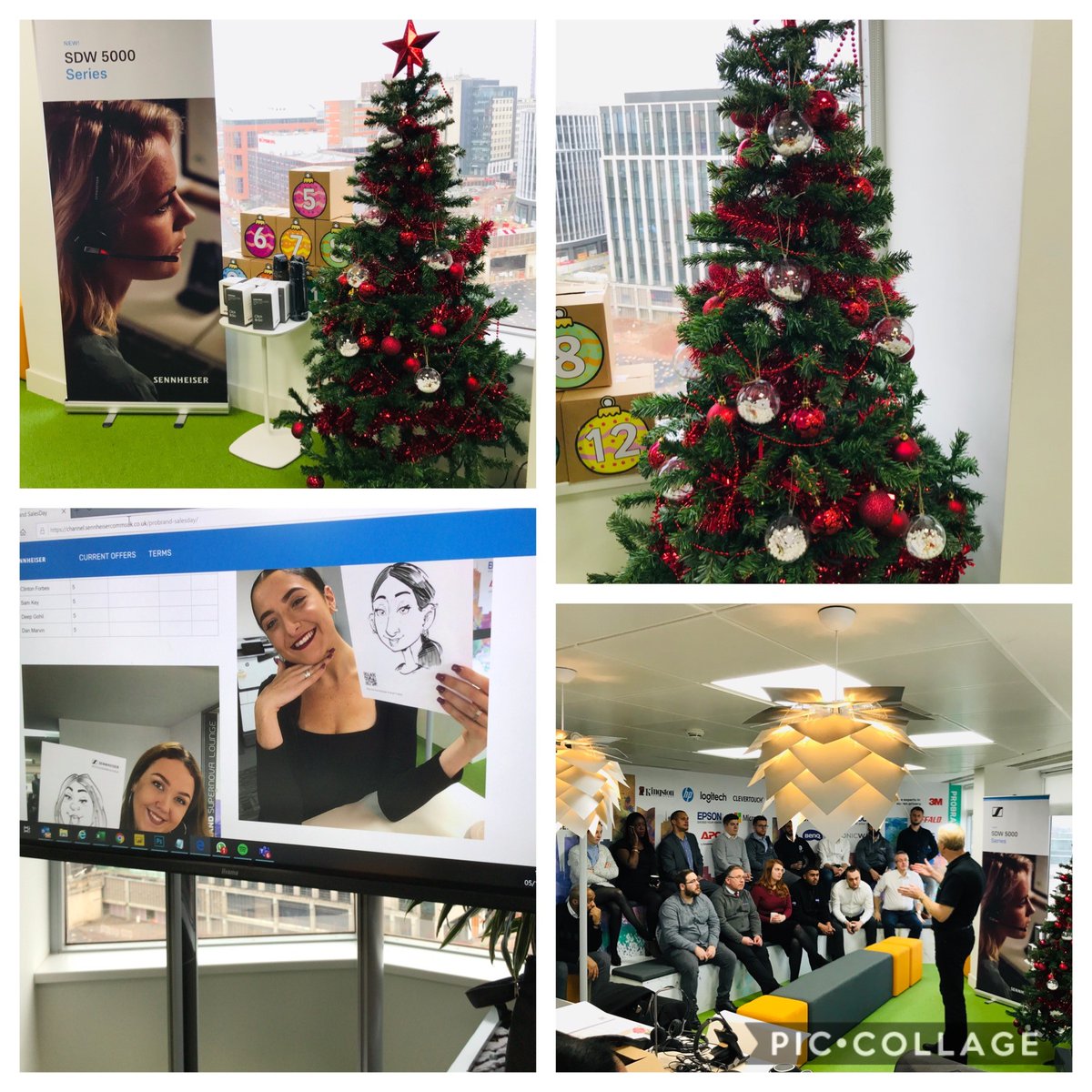 domabo_mkting's tweet photo. A busy day with our new client @sennheiser at their reseller call out day in Birmingham with @probrand. Christmas festivities with a caricature artist capturing the sales team in full swing. Thanks @andydoodles for some fab drawings! #DOYOUHEARWHATIHEAR #EVENTS #LOVEWHATYOUDO https://t.co/kl6Cp364mM