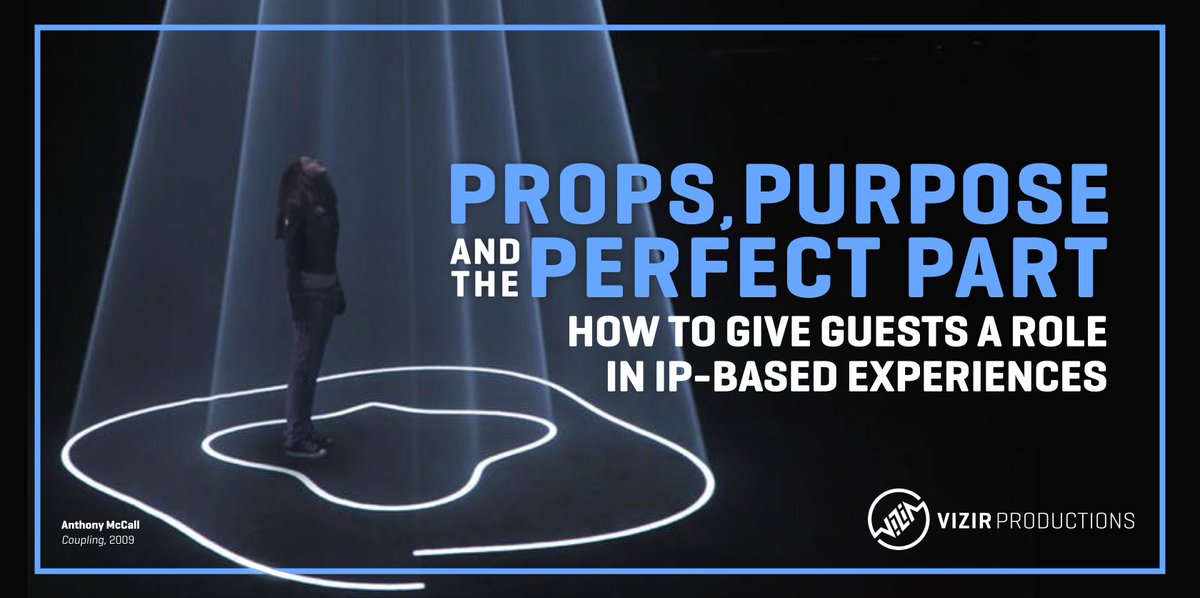 Maximizing IP in experiential entertainment starts with giving guests a role. Here's how to start. vizirproductions.com/blog/2019/12/4…