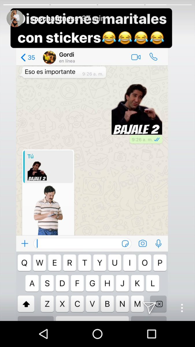 MariangelGrm's tweet photo. Necesito estos stickers 😂 @SaschaFitness  es unica, la amo
#saschalover declarada https://t.co/KFwP2ncmqA
