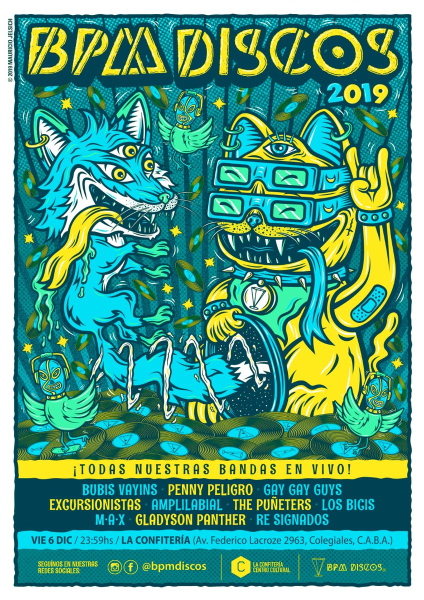 Felipe4128's tweet photo. Mañana viernes 6/12 tocamos con M.A.X en el evento de fin de año de #BPMDISCOS en #laconfiteriacc!!!
Entrada libre y gratuita🔥 https://t.co/C36UN5EKg9