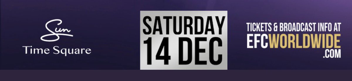 NormaMansoor's tweet photo. 9 days and counting .... 14th December ... come witness @ChadDaDon with the CHAMP @dricusduplessis 🥊 of @EFCworldwide at #SunTimeSquare Pretoria #NotForSissies #DontMissThis https://t.co/brZ9k5ht3A