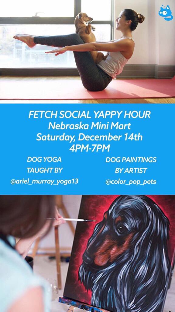 RealMcWilliams's tweet photo. SAVE THE DATE! Join us Saturday, December 14th at Nebraska Mini Mart #FetchSocial https://t.co/BXT8AbVyzA