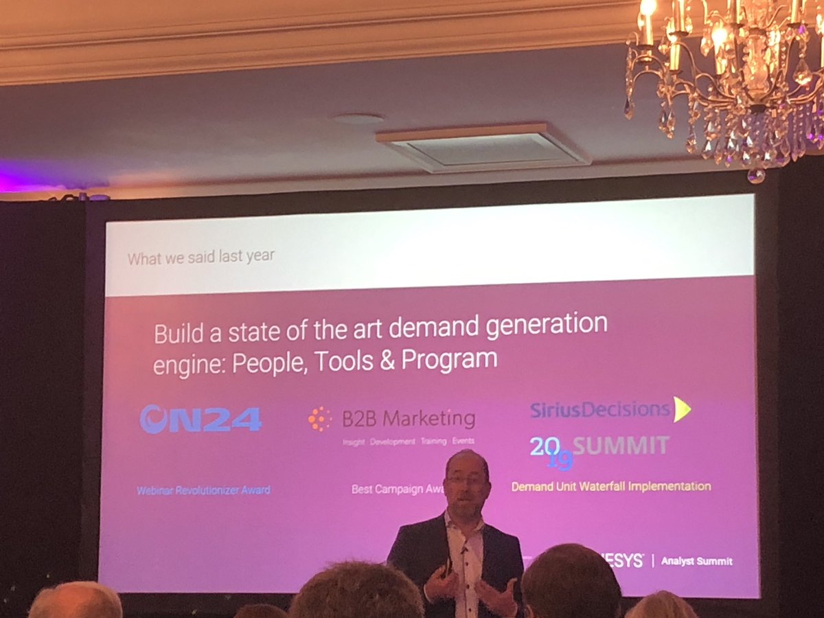 Merijn shares some recognition of our marketing efforts.   #GenesysAnalystSummit