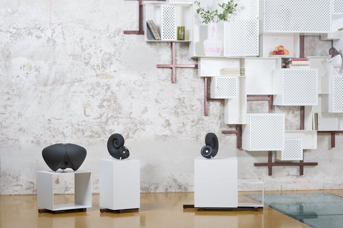 The_Coolector's tweet photo. Stunning piece of audio apparatus with the Spirula Speakers from @deeptime_studio:

>> https://t.co/r6XQ9myd3Y << https://t.co/CIRgB1u8i2