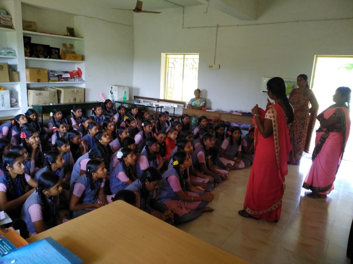READSathy's tweet photo. #READ
#BasicMentalHealthTraining
#READ conducted Basic Mental Health training and Counseling for #AdolescentGirls of #GovernmentHigherSecondarySchool in Vadavalli, Sathyamangalam. https://t.co/ohPMMFIaHy