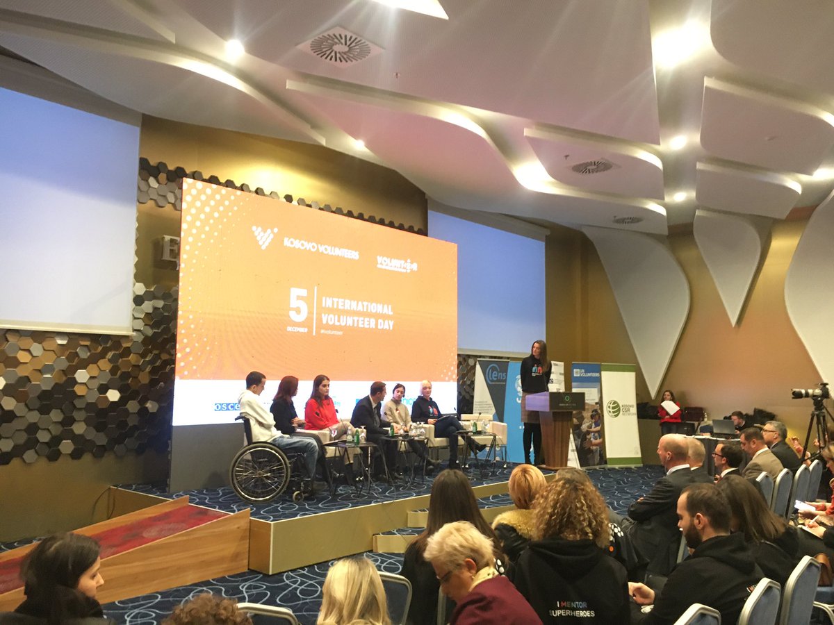 UNICEFKosovo's tweet photo. The panel “Youth at the table” is kicking of right now! 

Mentors, volunteers, NGO representative, the Ministry of Youth and Culture and the @CsrKosovo are sharing their stories of volunteerism with us. https://t.co/WYHOGxvERU
