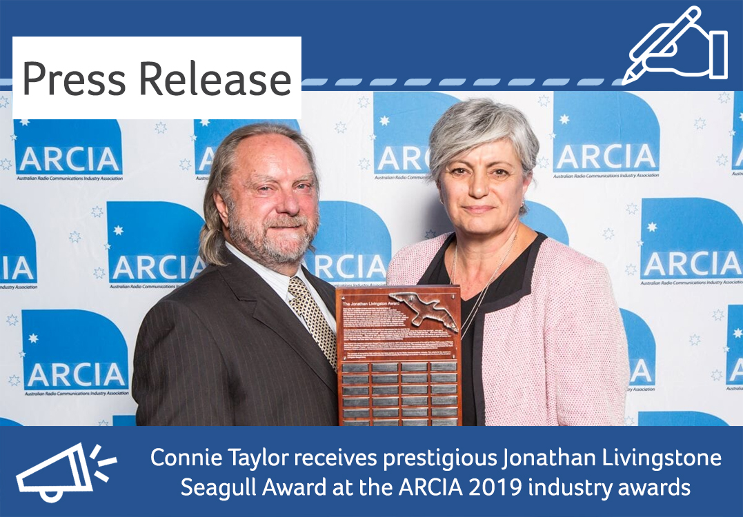 SimocoWS's tweet photo. Simoco Wireless Solutions is delighted to announce that our very own Connie Taylor received the prestigious Jonathan Livingstone Seagull Award at the ARCIA 2019 industry awards. Congratulations Connie for such a tremendous achievement.
https://t.co/T3T5KVlO7N
#commsMELB #award https://t.co/cGPb0v6kBi