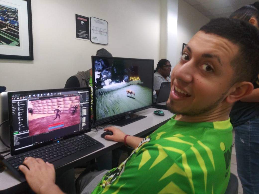 Inter_Game_PR's tweet photo. Interactiva Student Expo 2019 en Inter Bayamon
Estamos muy orgullosos de ver a muchos de nuestros estudiantes de videojuegos presentando sus proyectos de videojuegos.
#InterBayamon #InterGameBayamon #InteracticaExpo #PRgamers #GameDevStudent https://t.co/ARH4awWYm9