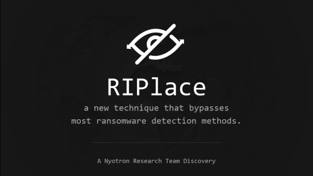 Nyotron's tweet photo. Our Dec. 12 webinar on the #RIPlace Windows evasion technique will feature a live demo of how cyber attackers can use it to render #ransomware protection solutions ineffective. Register here: https://t.co/ddtvUvDCva. https://t.co/HcCBO4iJyY