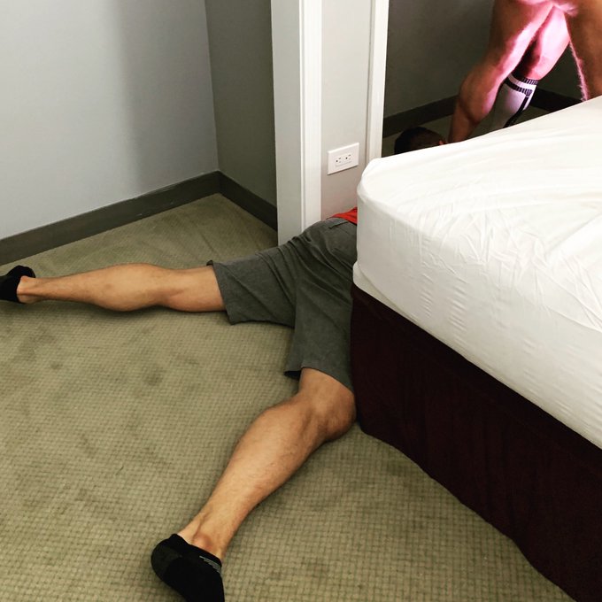 When you must get that “penny” shot, gtf on that floor; it’s porn for god’s sake. Thanks to @GayVN for