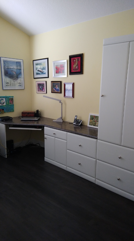 bed_center's tweet photo. Another installation in LPGA in #DaytonaBeach 
White sunrise Thermofoil finish for this cheery #guestroom &amp; #homeoffice https://t.co/hp6Wj2lYjg