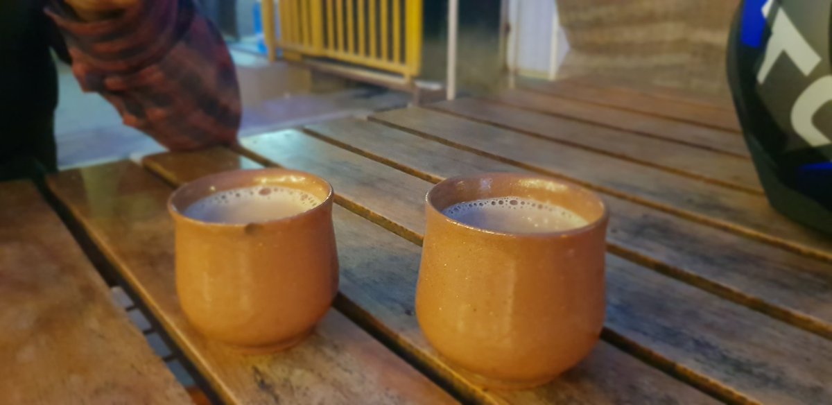 beingazay's tweet photo. In the sweetness of friendship let there be laughter &amp; sharing ofpleasures.
For in the dew of little things the heart finds its morning and is refreshed ... 🥂 @SoorajRay1 चिया साथी र गफ or let's say  चिया चुतिया र चुत्यप्पा 😂
#Kathmandu #chiyaghar https://t.co/qtBf7sQVAn