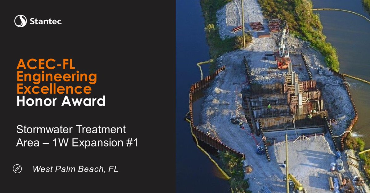 We’ve been honored by <a href="/ACECFL/">ACEC Florida</a> with an Engineering Excellence Award for our stormwater treatment work in South Florida! #StantecProud ow.ly/XhR350xrQHx