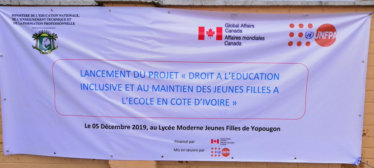 filstia's tweet photo. Lancement du projet "Droit à l'éducation inclusive  et maintien des filles à l'école" financé par le CANADA
@UnfpaCI
@UNFPA_WCARO
@AfriYAN24
@YaokonanJules3
@EphrasieCouliba
@Educationci https://t.co/vxvJA9LNoo