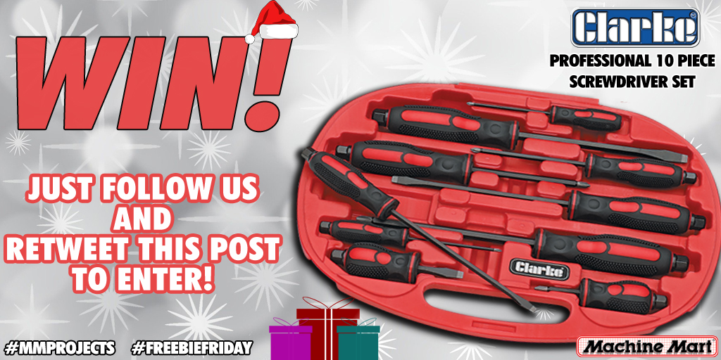 We've got another great #FreebieFriday #giveaway for you today, with a Clarke Professional 10 Piece Screwdriver Set up for grabs!!

For your chance to #win, simply follow us and retweet this post. It couldn't be easier! 

T's &amp; C's apply. #Competition ends on 9/12/2020 @ 4pm.