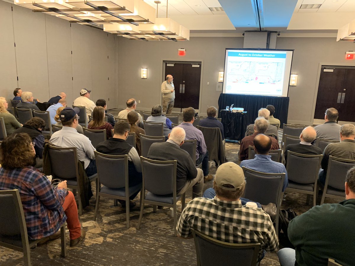 fieldcrops_org's tweet photo. Kicking off the winter meeting season with the annual Field Crop Dealer Meeting in Syracuse. Here Dr. Gary Bergstrom presents the latest #fieldcrop #disease updates to a packed house. Many thanks to the New York State Agribusiness Association for hosting! https://t.co/WuPCWwrsUu