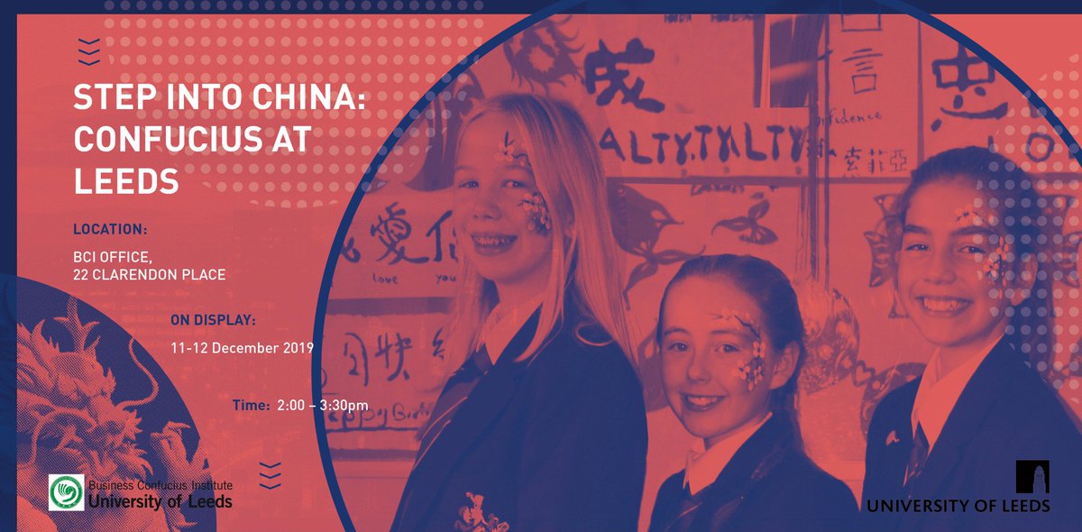 FAHACS's tweet photo. Fancy a cup of chá? Then join us at the Business Confucius Institute @UniversityLeeds &amp; step into a classroom like no other!

#StepIntoChina is an exploration of the cross cultural work @leedsconfucius

It is free &amp; open to everyone!

https://t.co/AgEyStP2Dz

#Leedsconfucius https://t.co/9EVpTn5Ckh