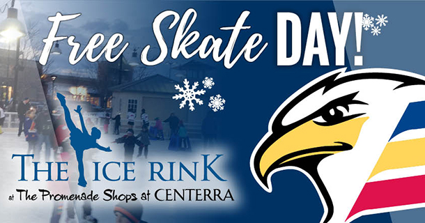 ColoradoEagles's tweet photo. Join us at the @ShopsAtCenterra Ice Rink on Wednesday, December 11th for a night of FREE skating!

#EaglesCountry https://t.co/bYgM0kCyVX