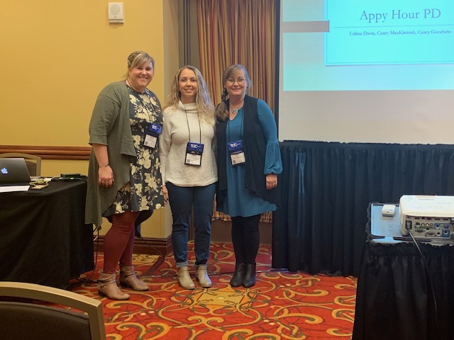 JenMaloneTN's tweet photo. Two great sessions at #TETC2019 from @loudoncountysch teachers.  @PhillyWarriors talking about Appy Hour for PD and @FLMSBraves showcasing STEM in the classroom.  #loudoncountyachieves https://t.co/Pix5qehVIO