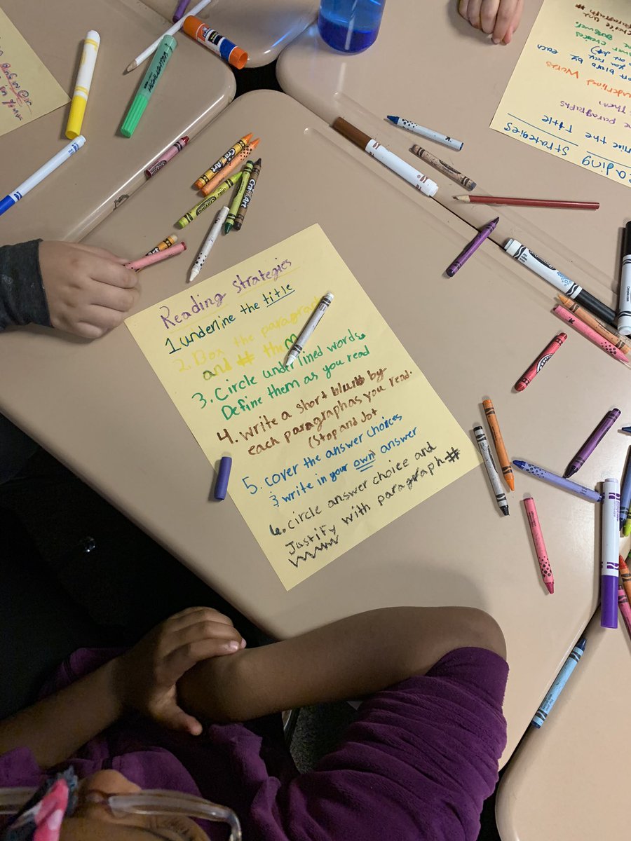 MMay4th's tweet photo. Practicing our reading strategies so that we can be successful! ⭐️ @ElementaryMJ @LakeWorthISD #4thgrade https://t.co/VHoOLjgp17