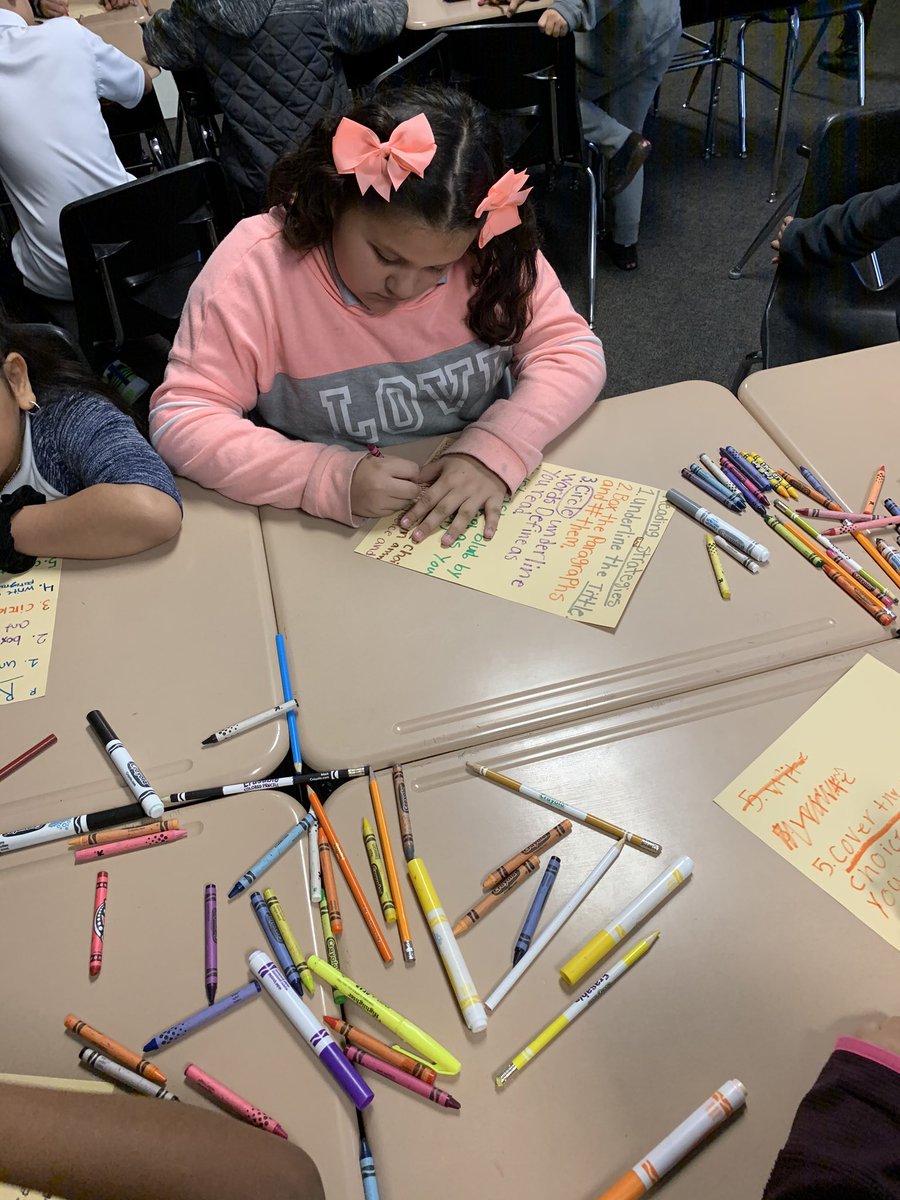 MMay4th's tweet photo. Practicing our reading strategies so that we can be successful! ⭐️ @ElementaryMJ @LakeWorthISD #4thgrade https://t.co/VHoOLjgp17