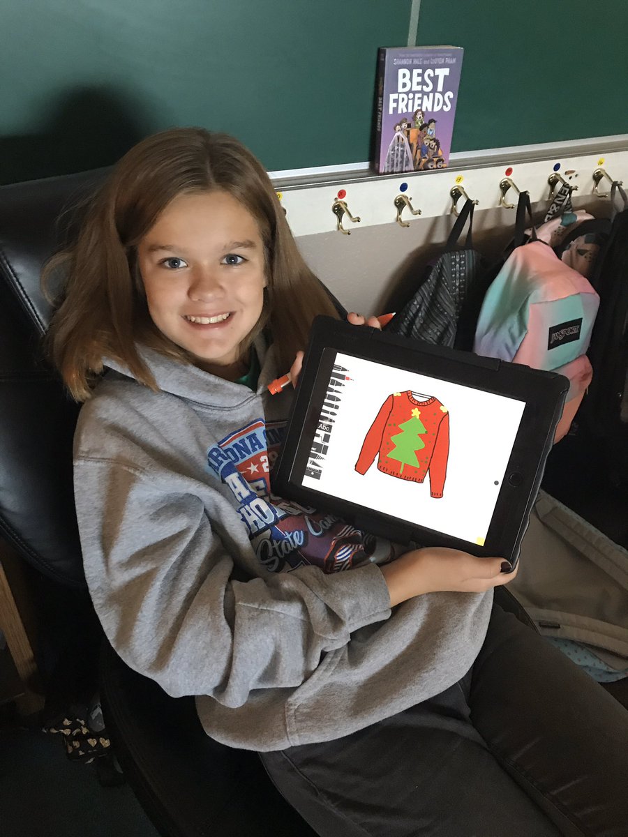 <a href="/GSA5thGrGators/">GSA5thGradeGators</a> loved creating our ugly sweaters this am as part of our  #12daysofcreativity 

<a href="/mrscwilhite/">Carina Wilhite</a> <a href="/HollyMecher/">Holly Mecher</a> <a href="/its_morgancave/">Morgan Cave</a> @kheiladunkerly <a href="/RonitShapiro/">Ronit Shapiro</a> @jesgarrigan <a href="/autumn_zam/">Autumn Zaminski</a> <a href="/techclassrocks/">Erika Moser</a>
