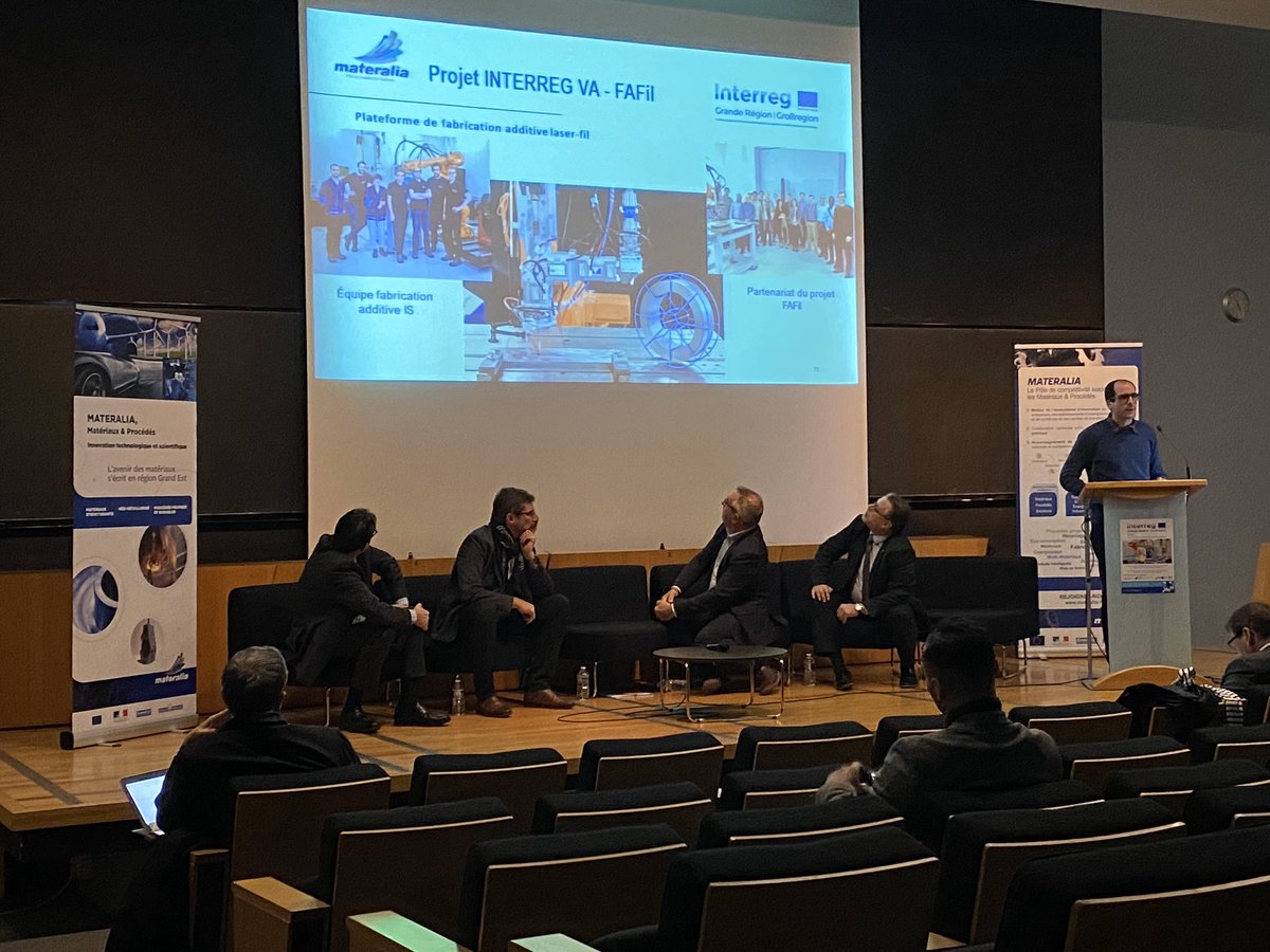 pole_materalia's tweet photo. [ La fabrication additive dans tous ses états ] #matevents 

Le projet @InterregVA #FAFIl présenté par le porteur @Institu2Soudure ! 

Un bel exemple de ce qui se fait en matière de #FabricationAdditive ! https://t.co/BaeY9SrWsY