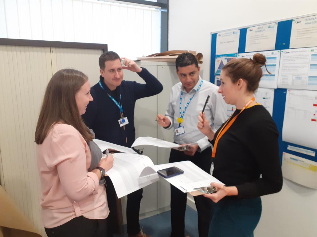 BestRM7's tweet photo. What a fab group, next wave of #PeopleFirst #practicecoach #lean ,  flying through 3 days training and practice  #flow #6S #8wastes #a3 #vm #SW great application all ready to go on topics.@UHP_NHS https://t.co/GekjKvPrCm