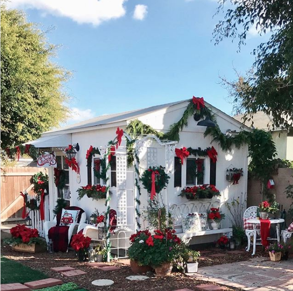 Are you ready for the holiday season? Christine and her She Shed certainly are!