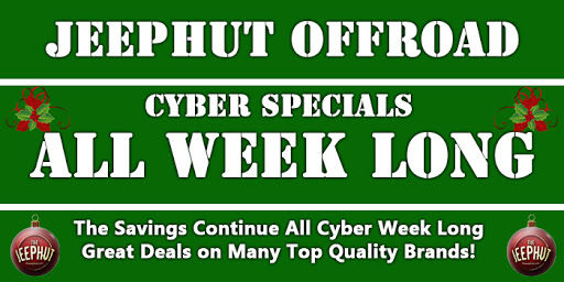 Cyber Week Savings Continues!  Even More Items On Sale! - mailchi.mp/thejeephut/cyb…