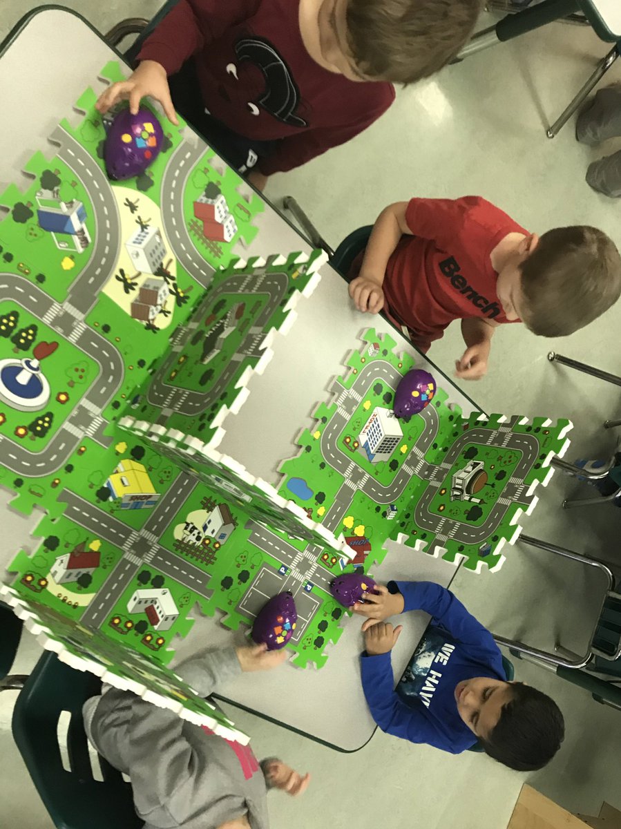 megbeaven's tweet photo. Code n’ Go #robotmouse fun in two PreK classes yesterday! The kids did so well with the coding and robotics stations that we had set up for@them to rotate through! #NLSDProud @NLSD113 @SaskCode @InnovationSask https://t.co/qVAacJ8RlT
