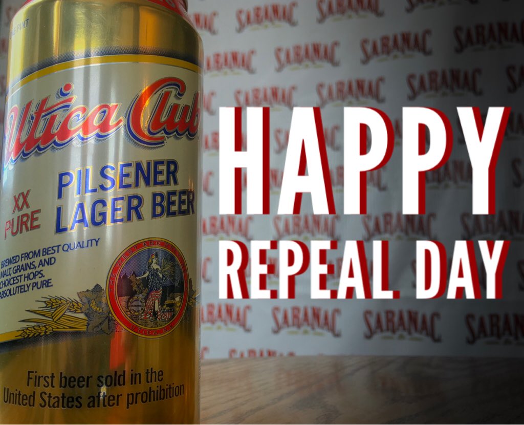 Happy #RepealDay! 🍺
Utica Club was the first beer sold after prohibition. Good ol’ Uncle Charlie is still kicking 86 years later.
We’re celebrating all day long with $1 off pints in the 1888 Tavern. Cheers! 🍻
