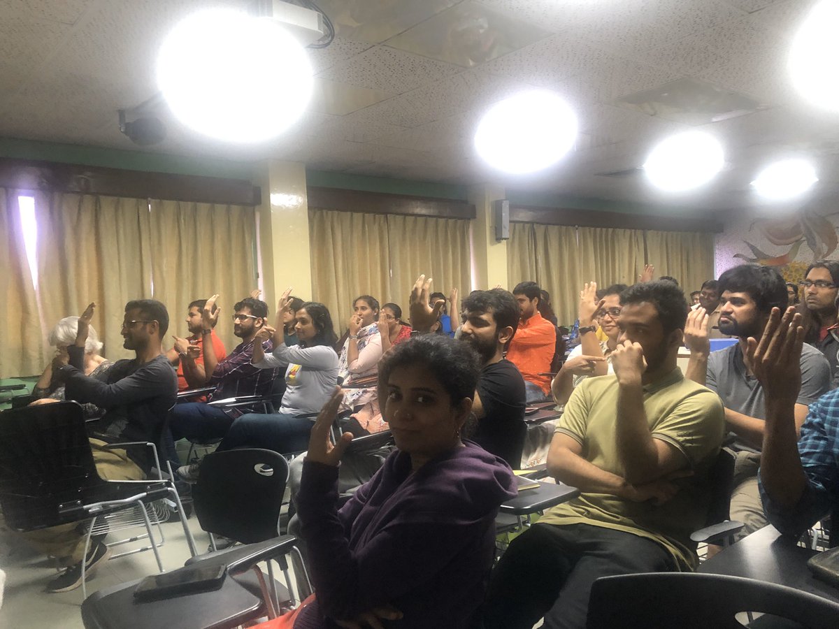 AIC_CCMB's tweet photo. When an engaged, physicist, inventor &amp; magician talks about Our fantastic brain &amp; inventions by his HAG-Student-Team to help people with disabilities, the crowd is sure to be engrossed. Mr. Winfried STURM, the official ambassador for STEM, Germany talking to students @ccmb_csir https://t.co/zf1ukKVlYJ