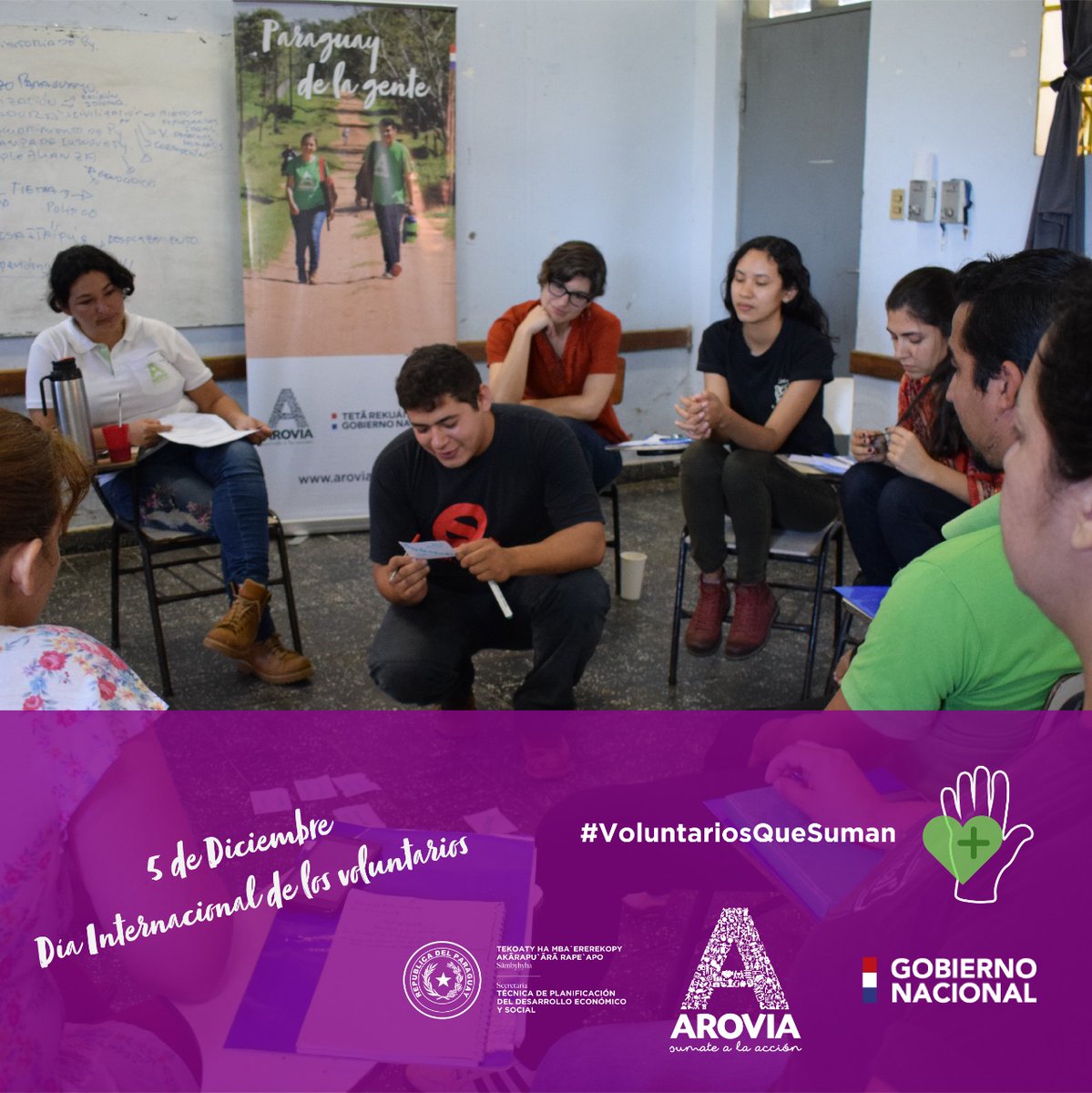 VEP_Paraguay's tweet photo. ✅“El voluntariado contribuye a promover la integración e inclusión social” 

👉Desde #STP tenemos el desafío de seguir trabajando por el desarrollo del país 🇵🇾 con @arovia, el #CONAVO y el apoyo de voluntarios extranjeros

#VoluntariosQueSuman https://t.co/QsoLyybzUC