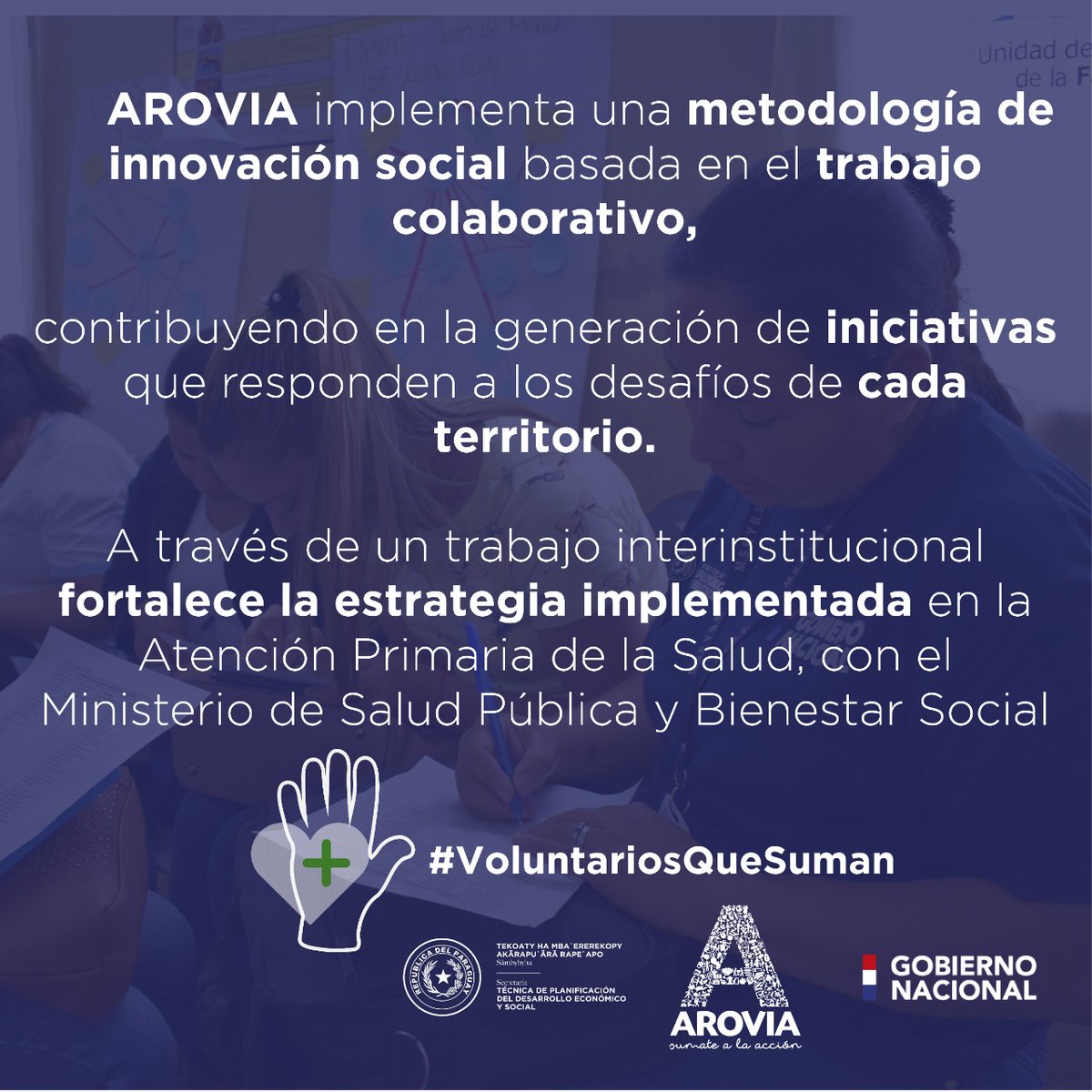 VEP_Paraguay's tweet photo. ✅“El voluntariado contribuye a promover la integración e inclusión social” 

👉Desde #STP tenemos el desafío de seguir trabajando por el desarrollo del país 🇵🇾 con @arovia, el #CONAVO y el apoyo de voluntarios extranjeros

#VoluntariosQueSuman https://t.co/QsoLyybzUC