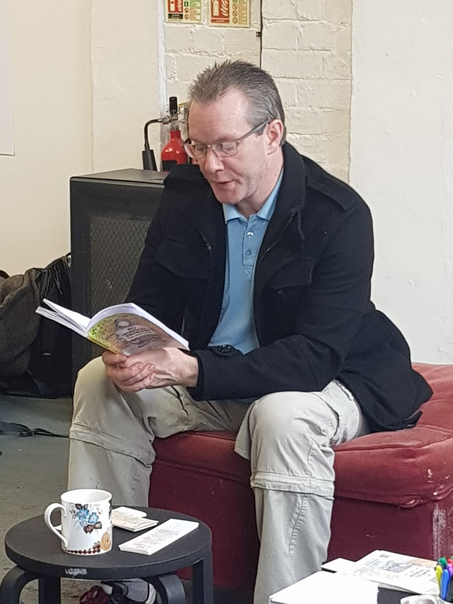 ChrisFielden's tweet photo. A few pics from @arkbounduk's event in #Bristol today, where #SeamusFox talked about and read from his book #NoHomelessProblem. Excellent readings and insights. https://t.co/oFsd7YG0gh