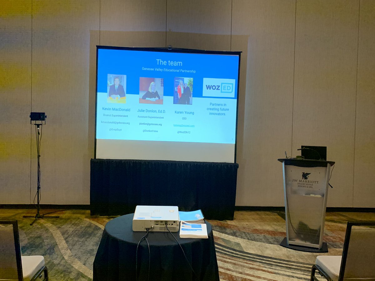 Looking forward to presenting with <a href="/GvepSupt/">Kevin MacDonald</a> <a href="/WOZEDK12/">WOZ ED K12</a> at AESA promoting STEAM education! #GVEPride