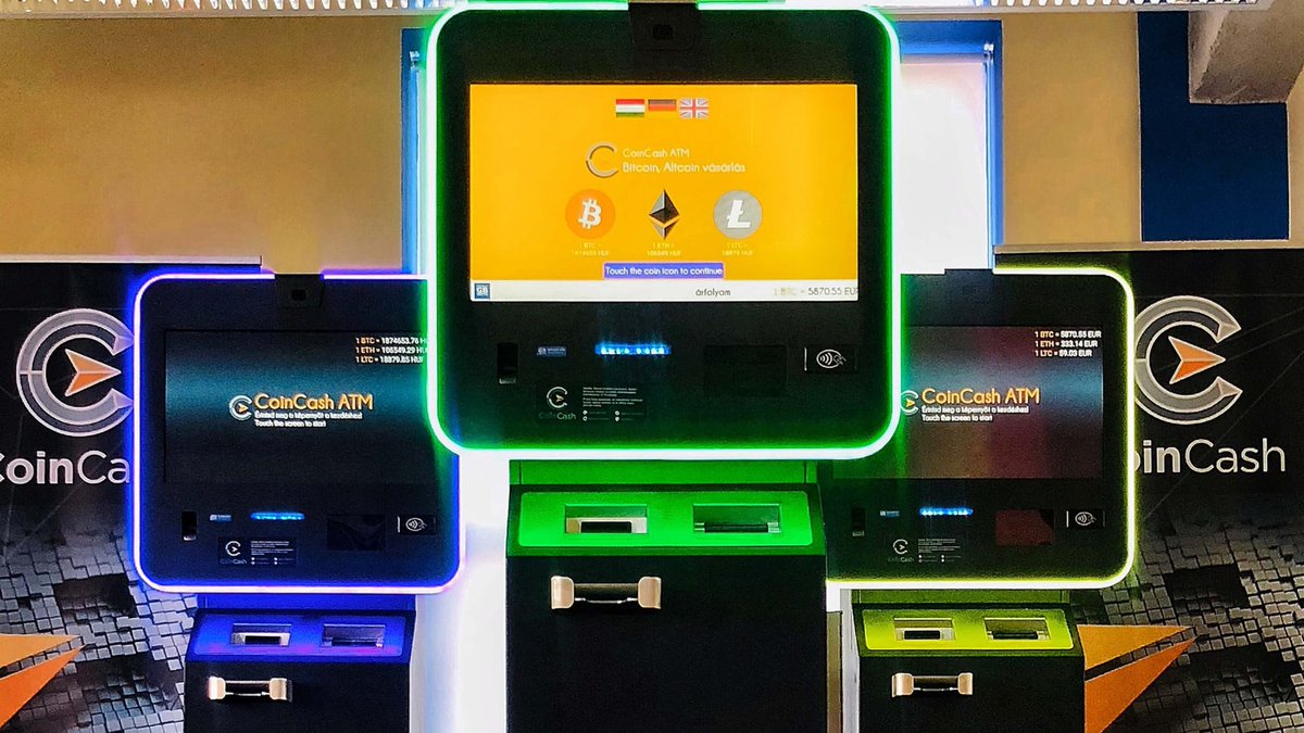 BitcoinBazis's tweet photo. Ezzel a bróker által üzemeltetett automaták száma elérte a 13-at és Magyarországon piacvezetőnek számítanak.
#automata #bitcoinautomata #CoinCash #Konzolvilág https://t.co/ZYQoRZmipn https://t.co/J7bmT2wppP