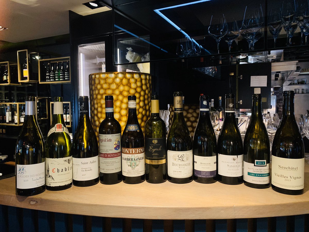 GeoffAdam's tweet photo. #montlouissurloire #rocherdesviolettes #touchemitaine #chablis #dauvissat #josephcolin #saintaubin #rossodimontalcino #poggiodisotto #barberadalba #conterno #simonmaye #lucienlemoine #annegros #bacheletmonnot #santenay  #henrigouges #nuitssaintgeorges #tatasciore #neuchatel https://t.co/7lZFCuLDEb
