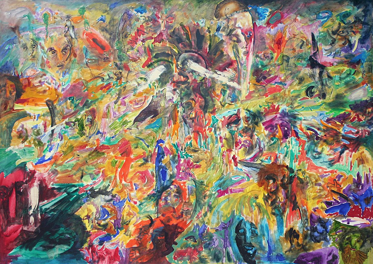 artbma's tweet photo. "....ART IS OUR COMPASS TO THE COSMOS.” Happy Birthday, #JackWhitten! ✨Visit "Zen Master" in Generations: A History of Black Abstract Art, closing Jan. 19, 2020.

[1968. The Joyner / Giuffrida Collection c/o the Jack Whitten Estate and Hauser &amp; Wirth] #GenerationsBMA https://t.co/YyDHK8XYj9