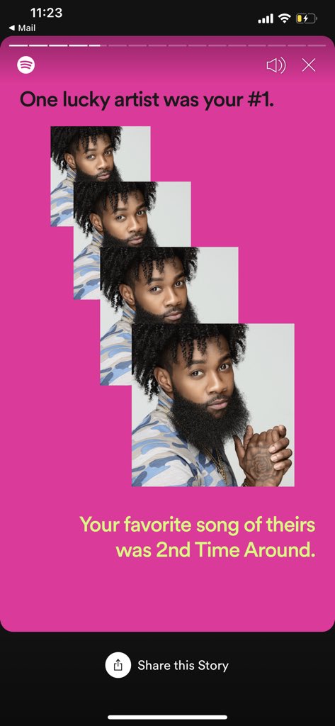 Kikichin's tweet photo. Thank you Sammie for spending 12 hours with me this year on @Spotify. You are my #1. #spotifywrapped https://t.co/zrM2ViYEAT