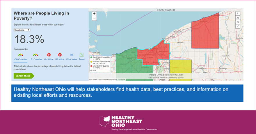HIPCuyahoga's tweet photo. Healthy Northeast Ohio is a new resource of key health and socio-economic indicators and strategies to improve community health for Ashtabula, Cuyahoga, Lorain, Medina, and Portage counties. Learn more today: https://t.co/AvxGoOFXEv  #HealthyNEO https://t.co/rTOXaQEDtF