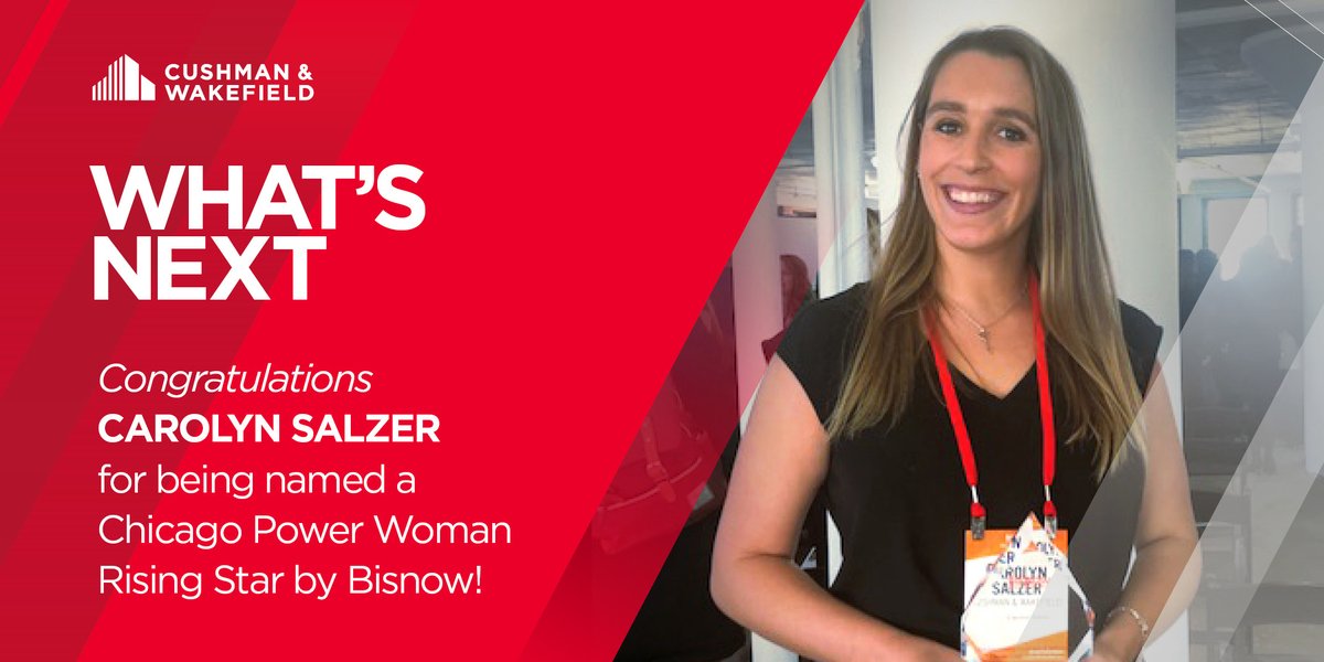 CushWakeINDSTRL's tweet photo. Congratulations to our Americas Head of Logistics & Industrial Research, Carolyn Salzer! @Bisnow @CushWakeCHICAGO @CushWakeUS #CWwin #industrial #CRE #powerwoman https://t.co/M77QCwfDDG