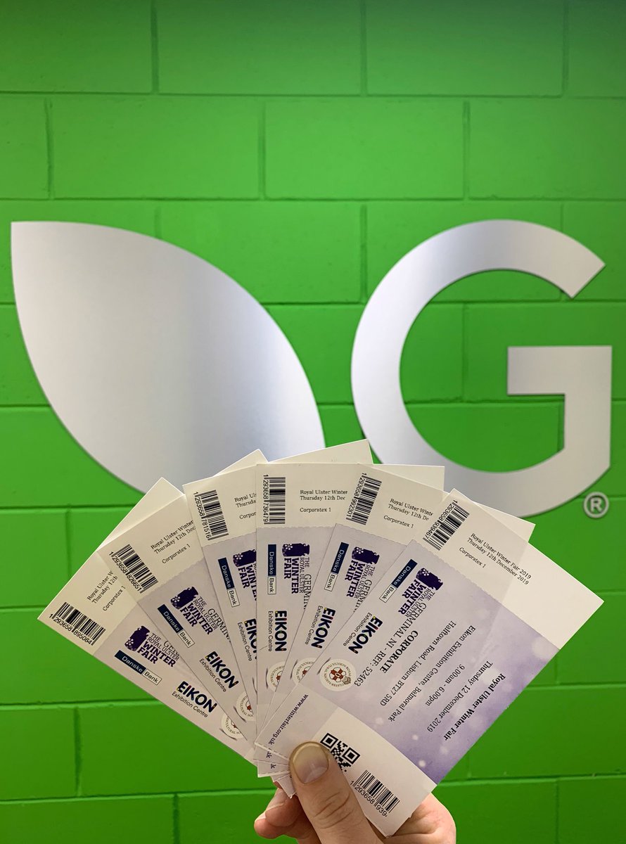 I have 10 tickets (2 per person) to give away for this year’s ⁦@RUASWinterFair⁩ at the ⁦@EikonExhibition⁩ taking place next Thursday the 12th of December. To enter all you have to do is retweet this tweet ⁦<a href="/Germinal_Ire/">Germinal Ireland</a>⁩ ⁦<a href="/GerminalUKAgri/">Germinal UK Agriculture</a>⁩