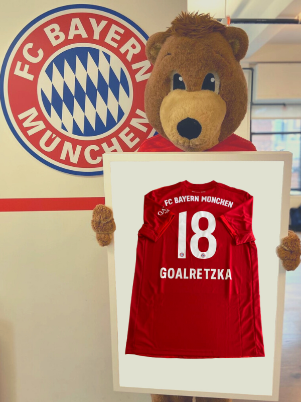 FCBayernUS's tweet photo. 🚨 GIVEAWAY ALERT 🚨 

In honor of his first Champions League goal, Berni is giving away a #GOALretzka jersey! 🔴⚪

Enter to win: 🐻
👍 Like
✌️ Retweet
👇 Reply with #BerniBonanza https://t.co/4yQDSJqA4K