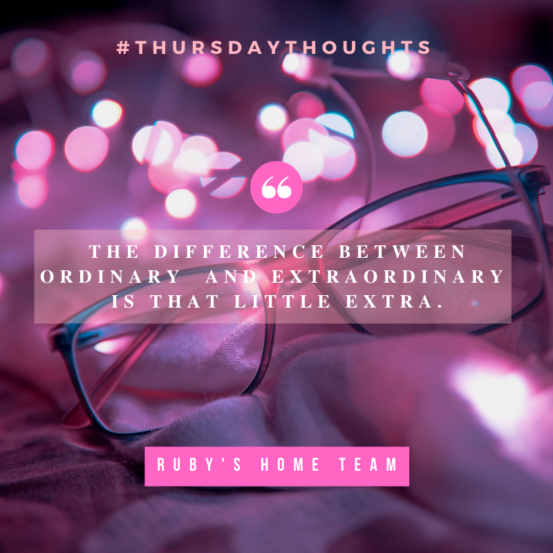 RubyBhallaRE's tweet photo. " The difference between ordinary and extraordinary is that little extra. " https://t.co/QK5qyjFFo0
