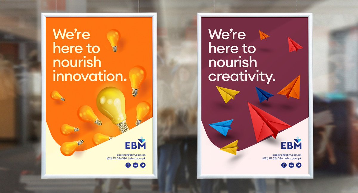 DHamidi's tweet photo. From our recent work...

“ENGLISH BISCUIT MANUFACTURERS”

“HERE TO NOURISH.”

We unveiled the new corporate identity of EBM with event branding at AdAsia Lahore 2019.
For more work visit https://t.co/qX6XIcYlN3

#TheDHamidiPartnership #ThinkingAllowed #ThinkersBelieversDreamers https://t.co/QtTNyD8FQ2